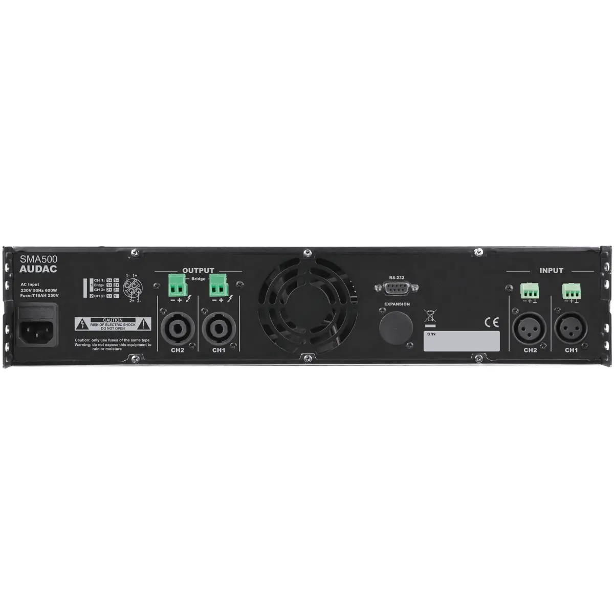 Audac SMA500 WaveDynamics™ Dual-channel Power Amplifier - Image 2