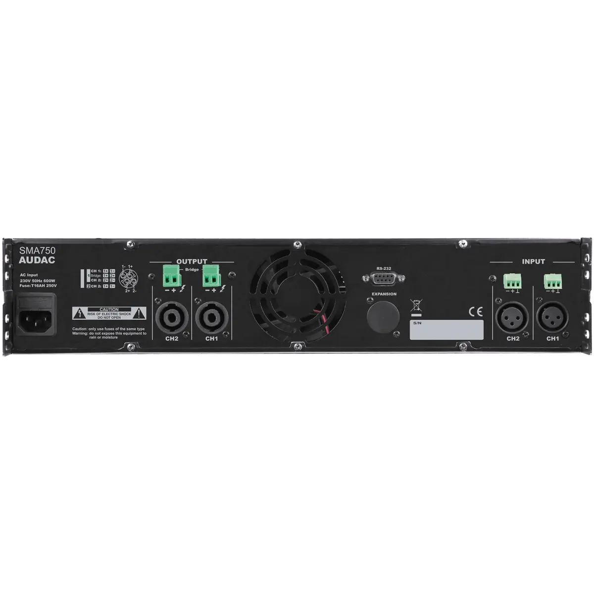 Audac SMA750 WaveDynamics™ Dual-channel Power Amplifier - Image 2