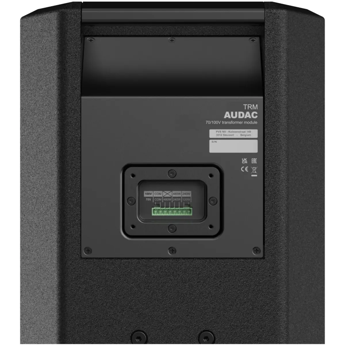 Audac TRM124 Black 70/100V Transformer Module - Image 3