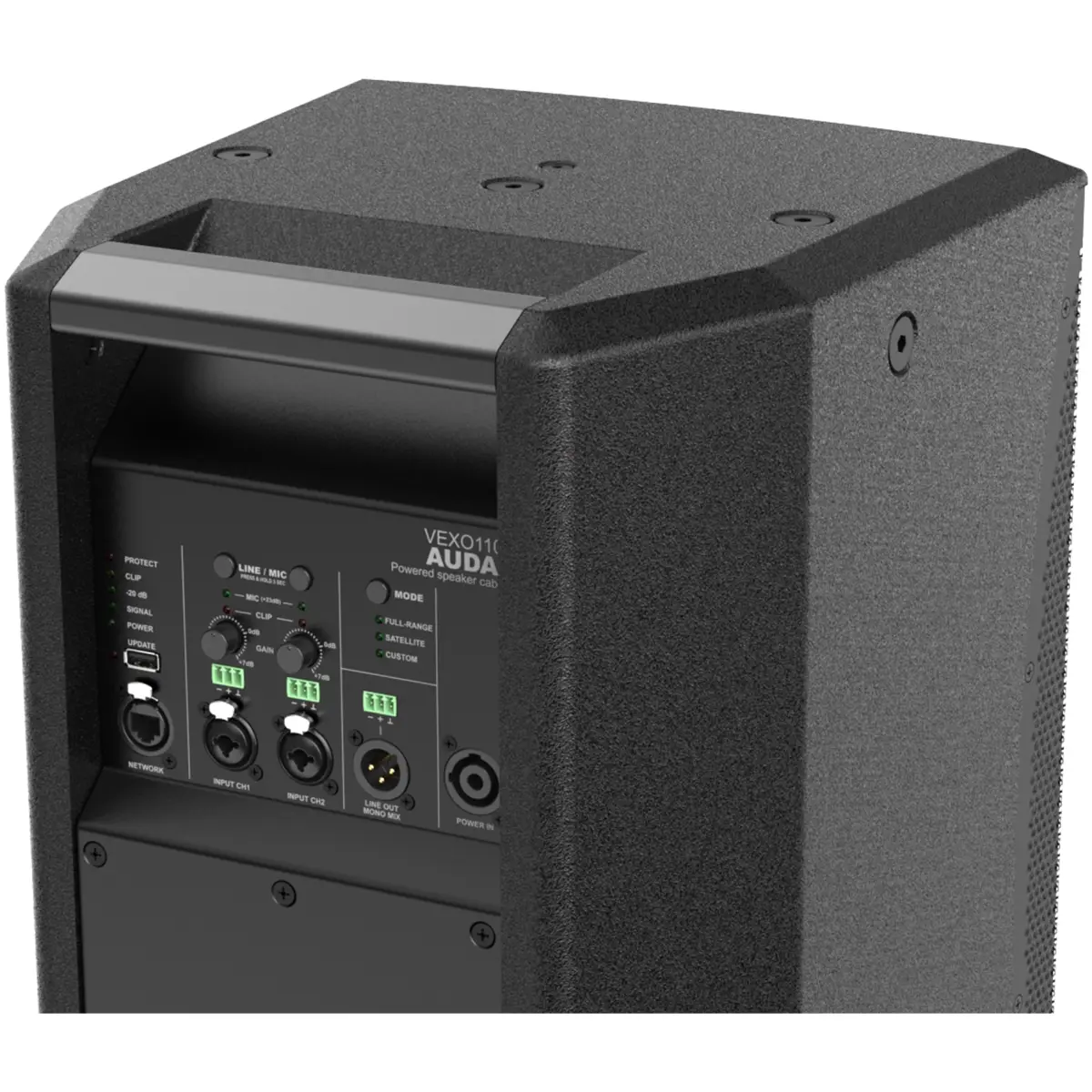 Audac VEXO110A 10" Black High Performance 2-way Active Loudspeaker - Image 5