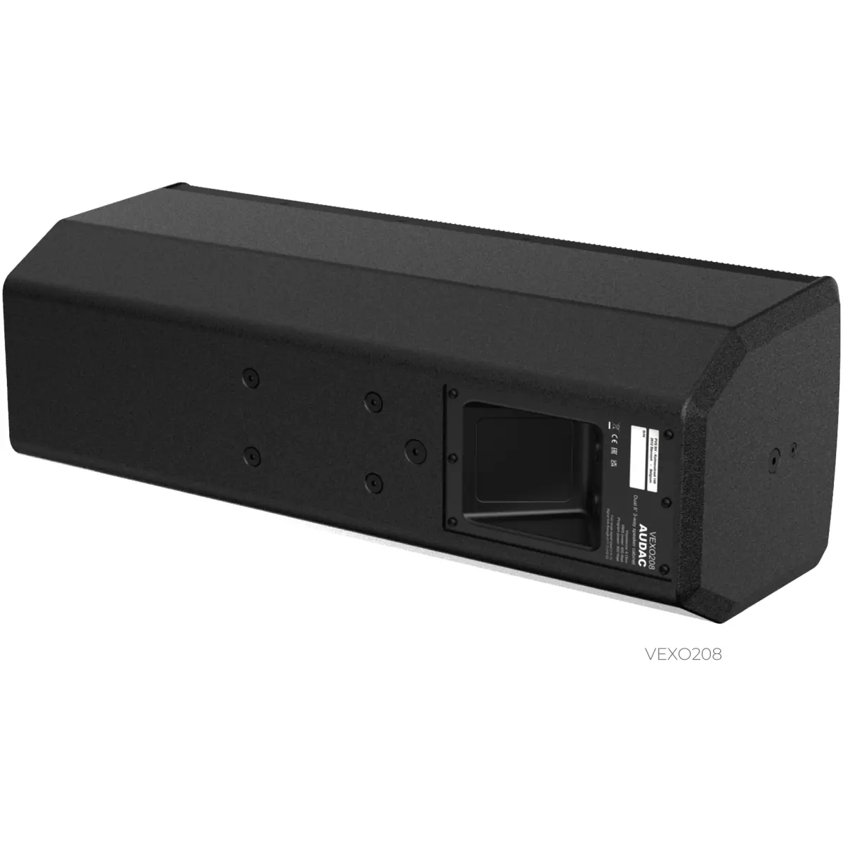 Audac VEXO208 Black Compact 8” High Performance 3-way Loudspeaker - Image 4