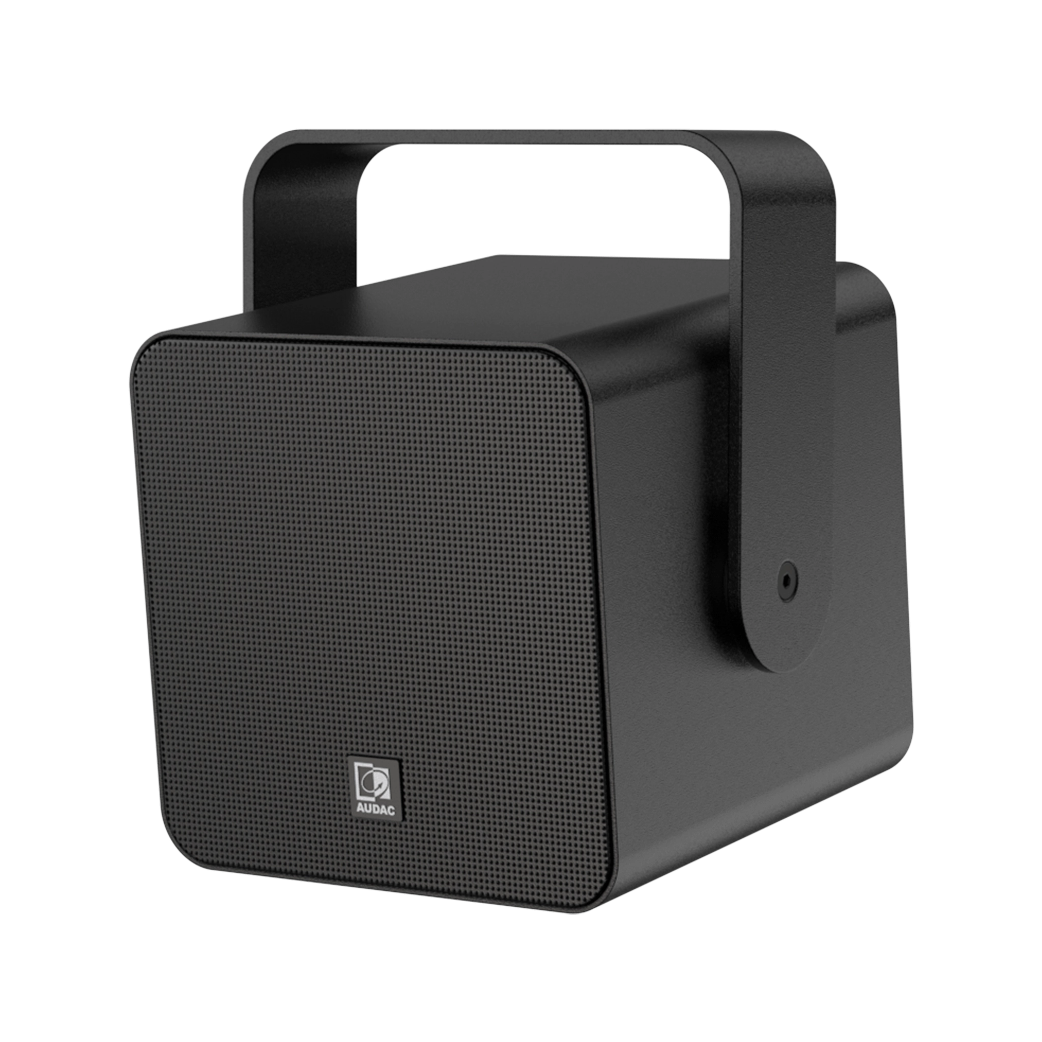 VIRO5-black-angle (1) Audac VIRO5 Black Compact Performance Loudspeaker - Image 1