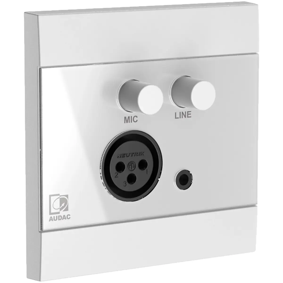 Audac WP205 White ARES5A Wall Panel Microphone & Line Input - Image 2