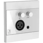 Audac WP210 White Universal Wall Panel – Microphone & Line Input - Image 2