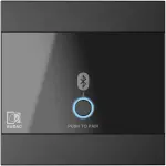 Audac WP220 Black Universal Wall Panel Bluetooth Receiver Input