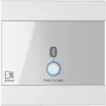 Audac WP220 White Universal Wall Panel Bluetooth Receiver Input
