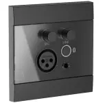 Audac WP225 Black Universal Wall Panel Microphone Line & Bluetooth Receiver - Image 2