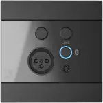 Audac WP225 Black Universal Wall Panel Microphone Line & Bluetooth Receiver