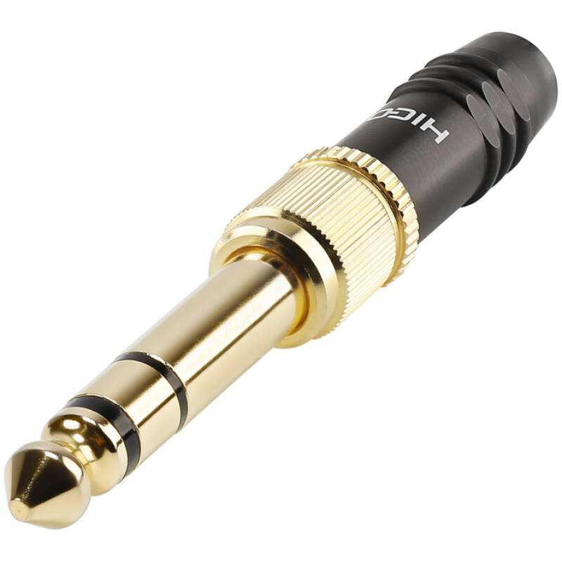 Hicon 3-pole Male 3.5mm Stereo Phone Plug With 6.3mm Stereo Plug Adaptor