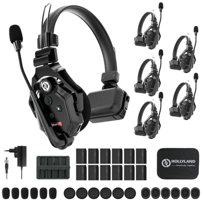 Hollyland Solidcom C1-6S Full-Duplex Wireless DECT Intercom System