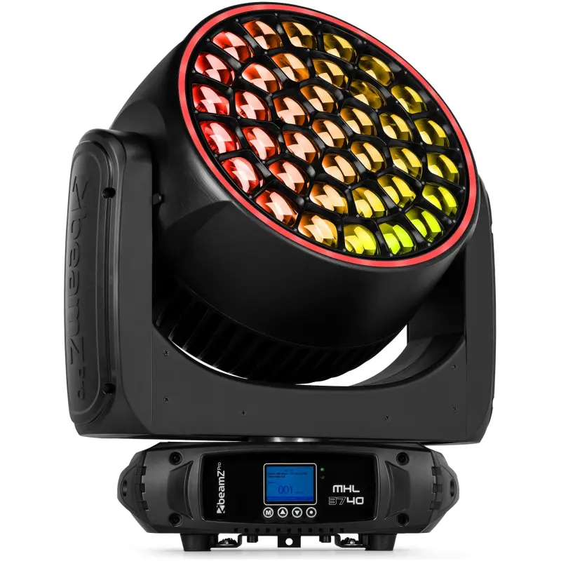 Beamzpro MHL3740 Led Moving Head Wash Zoom 37X 40W Rgbw