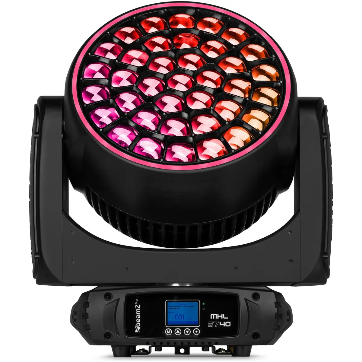 Beamzpro MHL3740 Led Moving Head Wash Zoom 37X 40W Rgbw [2 In A Flightcase] - Image 2
