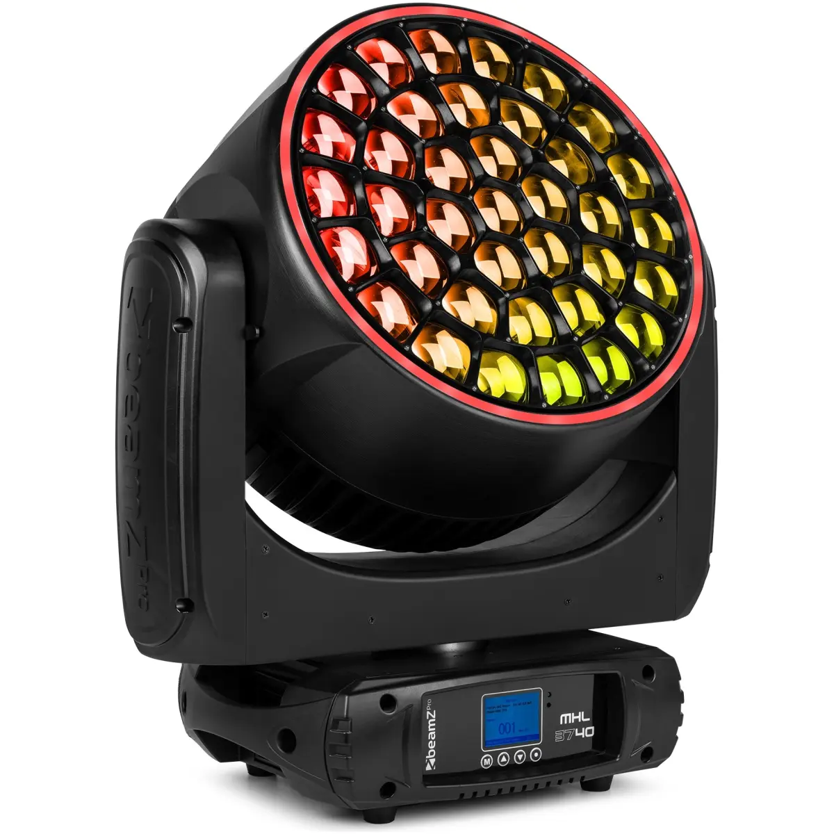 Beamzpro MHL3740 Led Moving Head Wash Zoom 37X 40W Rgbw [2 In A Flightcase] - Image 4