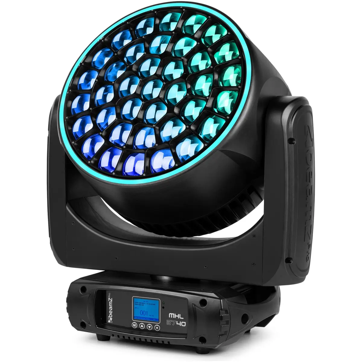 Beamzpro MHL3740 Led Moving Head Wash Zoom 37X 40W Rgbw [2 In A Flightcase] - Image 5