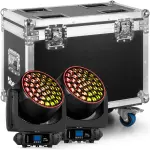 Beamzpro MHL3740 Led Moving Head Wash Zoom 37X 40W Rgbw [2 In A Flightcase]