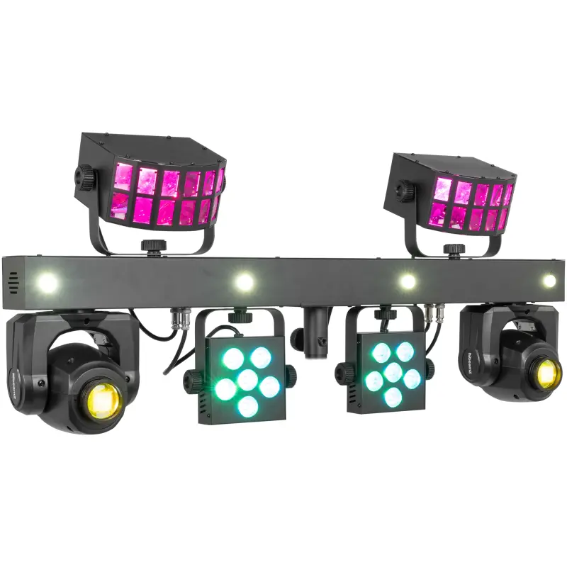 Beamz Showbar Free With PAR, Derby And Strobe Effects
