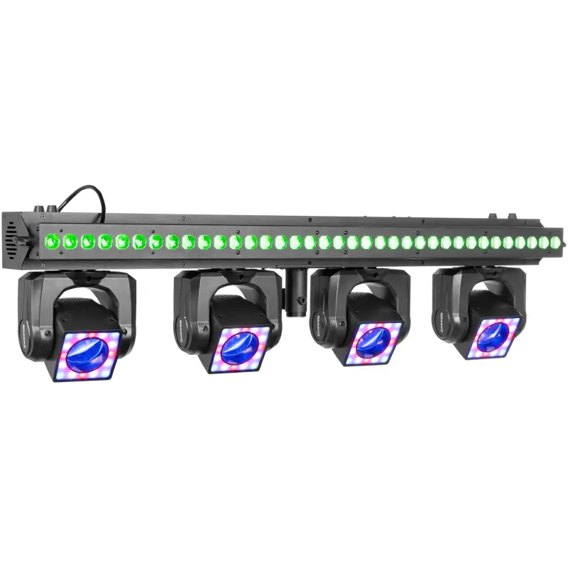 Beamz ShowBar GO Vibe With 4 Moving Heads And LED Bar