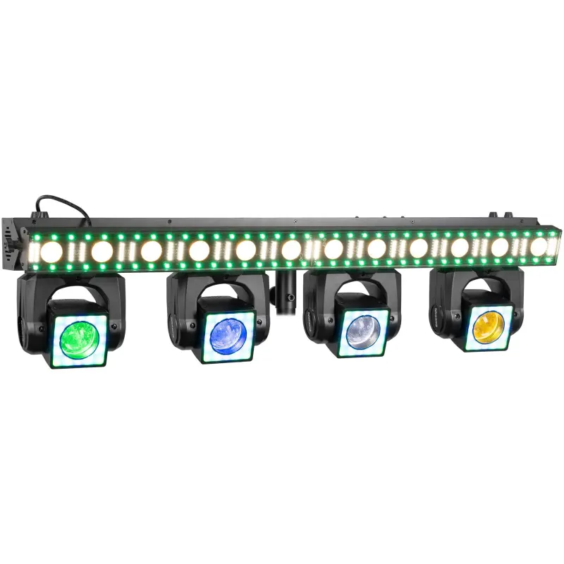 Beamz ShowBar GO Vibe With 4 Moving Heads And LED Bar