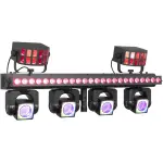 Beamz ShowBar GO Ultra With 4 Moving Heads, LED Bar And 2 Derby Effects