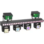 Beamz ShowBar GO Ultra With 4 Moving Heads, LED Bar And 2 Derby Effects - Image 5