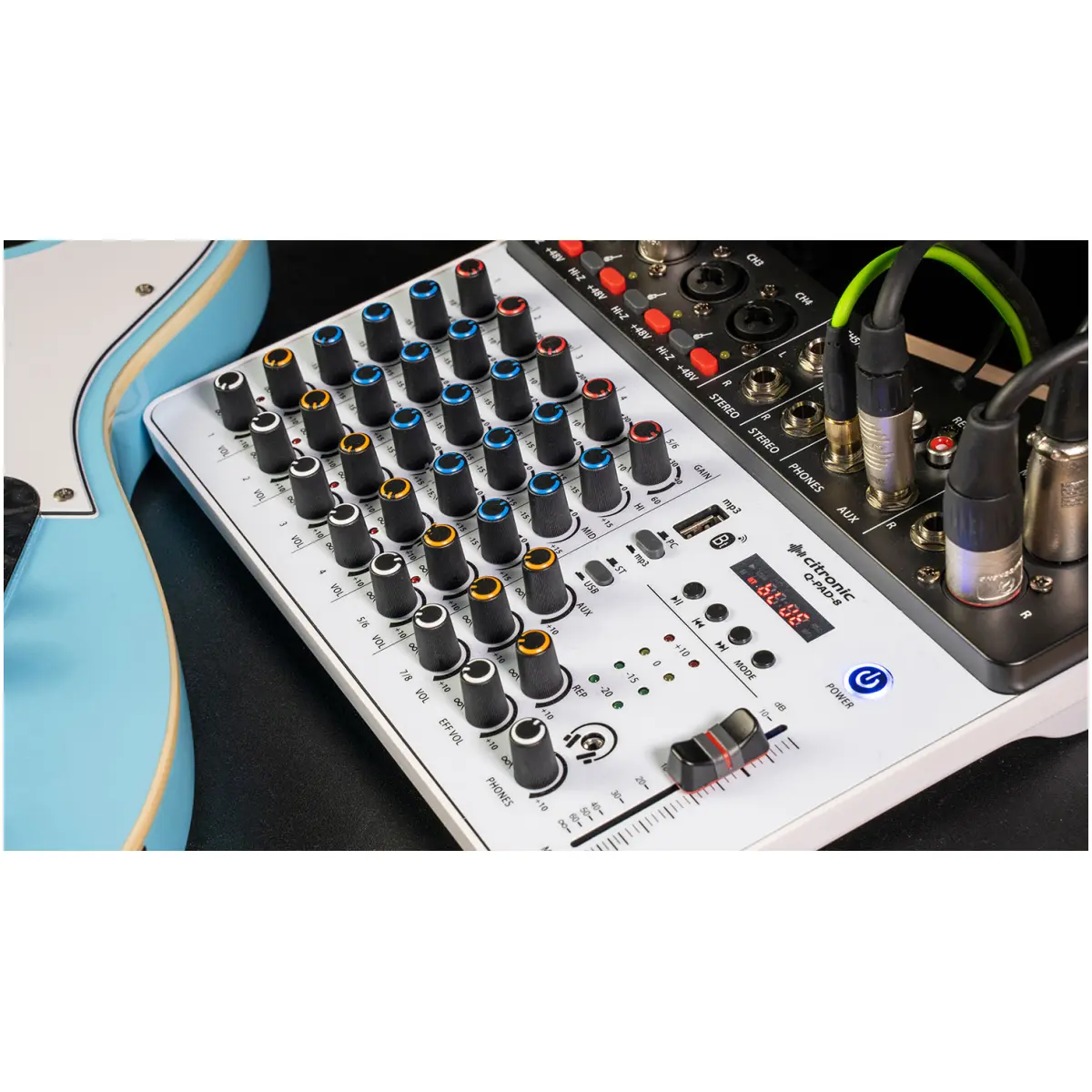 Citronic Q - Pad Music Mixer BT/USB/MP3 8CH - Image 5