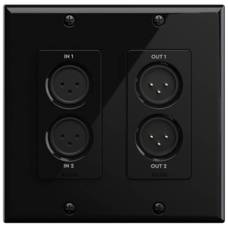 Xilica GIO-XLR 2x2 XLR Dante Wall Module