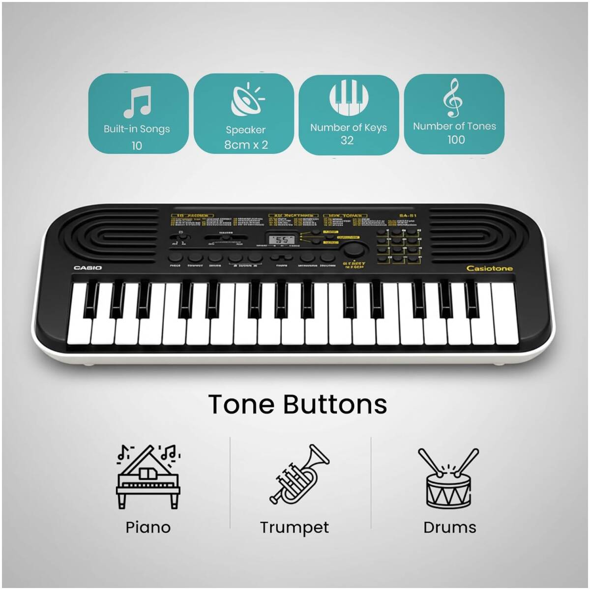 Casio SA-51 Mini Keyboard - Image 2