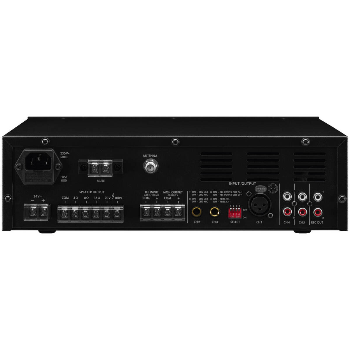 Monacor PA-806DAP Mono class D PA mixing amplifier - Image 2