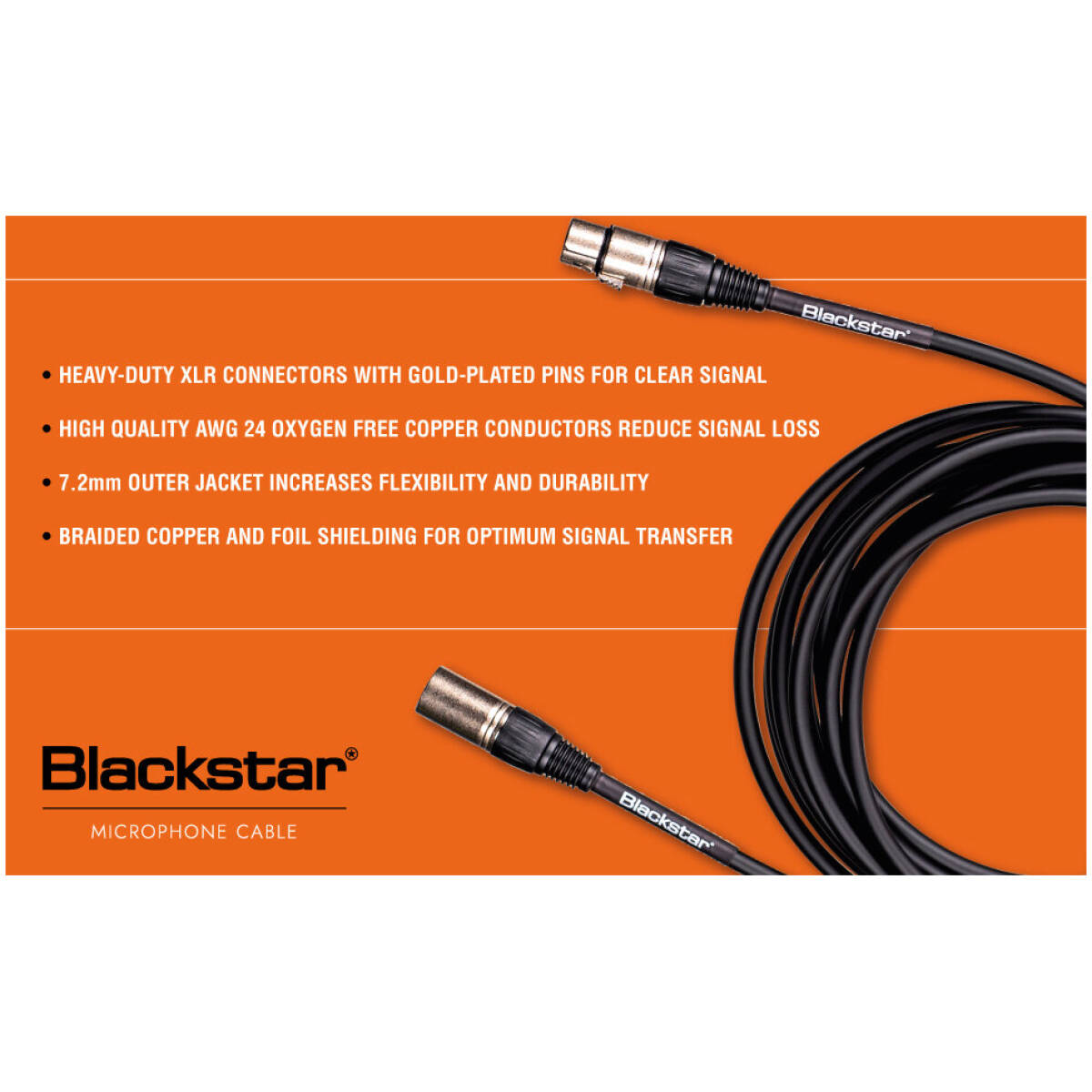 Blackstar BA231046-Z 6M XLR Microphone Cable - Image 5