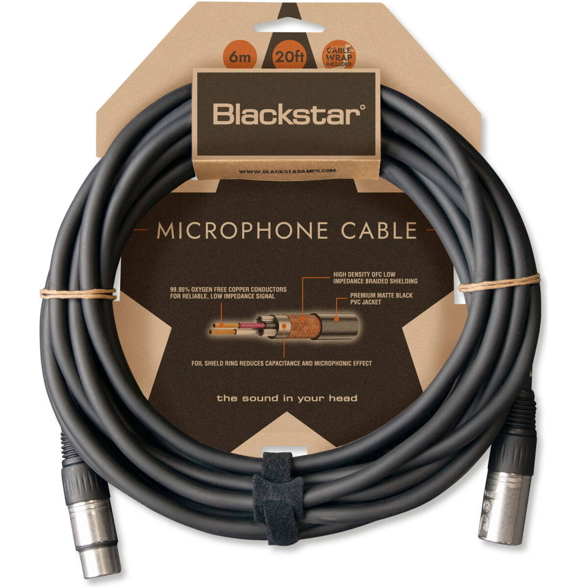 Blackstar BA231046-Z 6M XLR Microphone Cable - Image 2