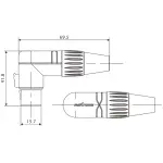 Roxtone Connector Right Angle Xlr Inline Female - Image 3