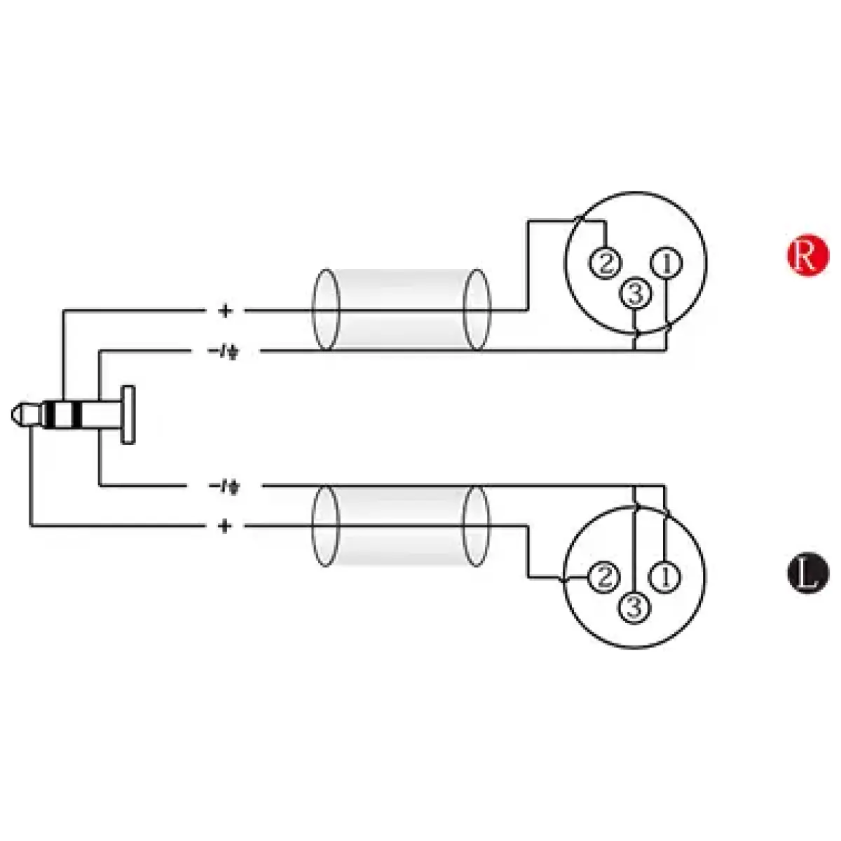 Roxtone Smart Series Signal Lead 3.5 Male St – 2 Xlr Female 2M - Image 3