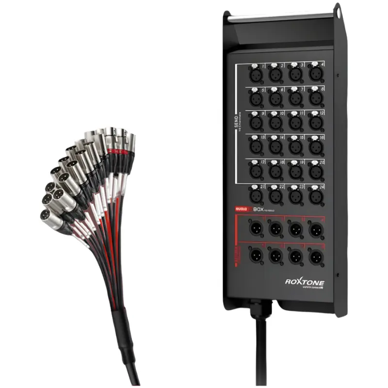 Roxtone Stage Snake 8X Xlr Male To 4X Xlr Female 15M