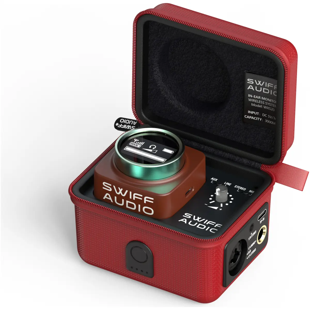 SWIFF Audio WX-520-RED Wireless In-ear Monitor System - Image 4
