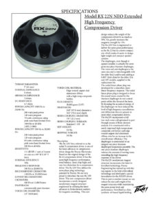 Peavy RX™ 22N Neo HF Driver - Image 6