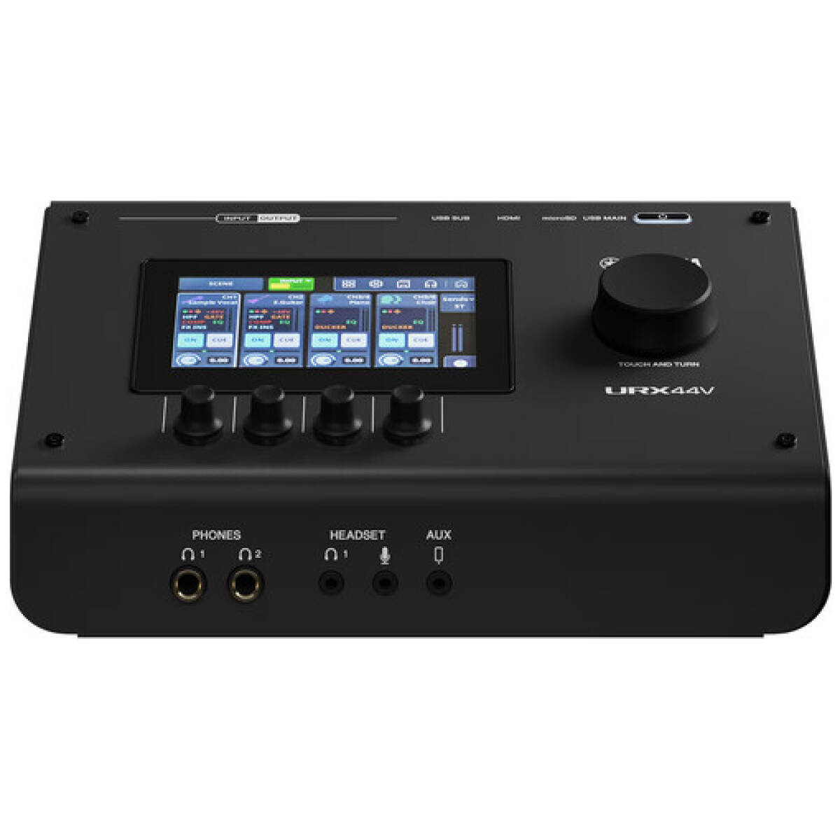 Yamaha URX44V 6x4 USB-C Audio/Video Interface (Black) - Image 2