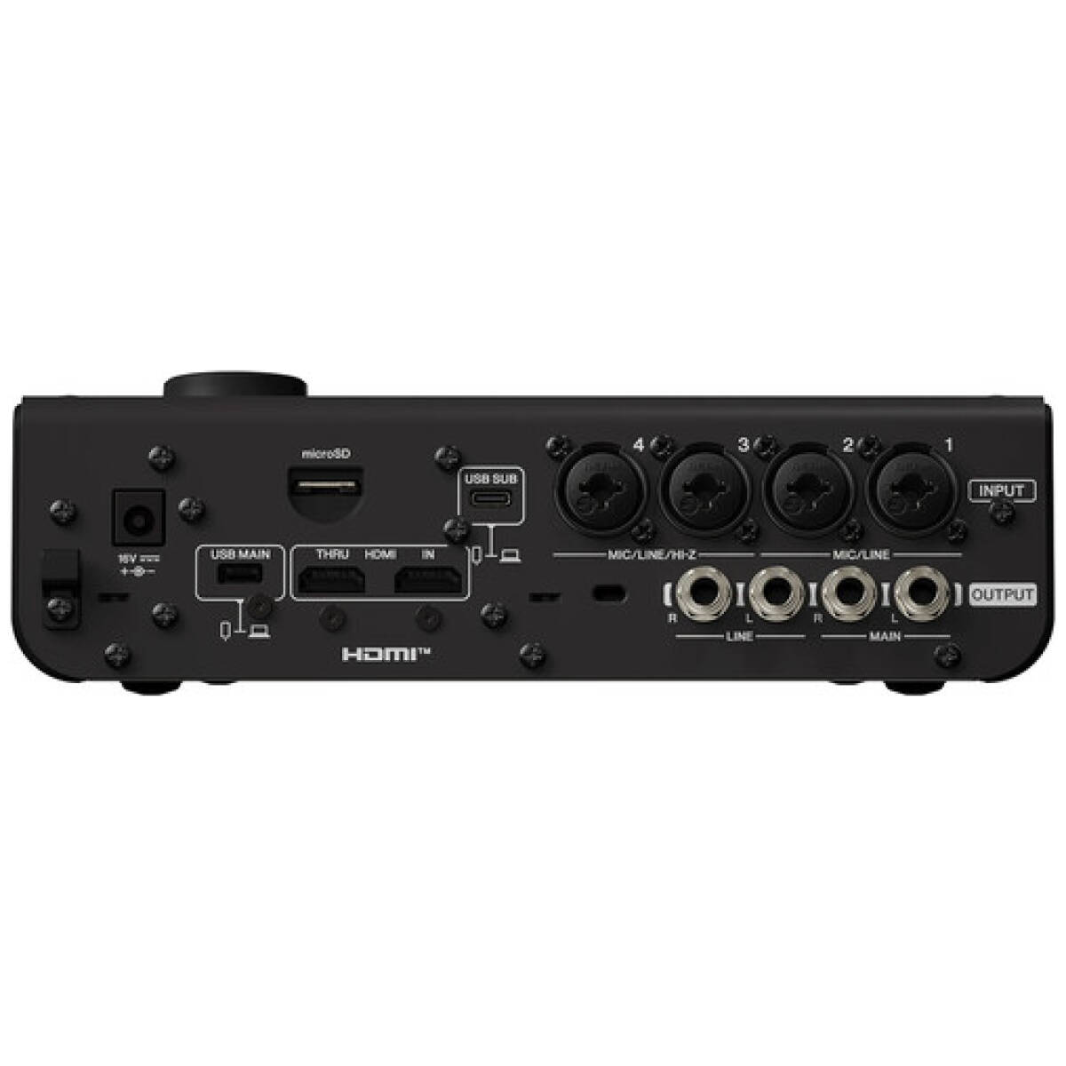 Yamaha URX44V 6x4 USB-C Audio/Video Interface (Black) - Image 6