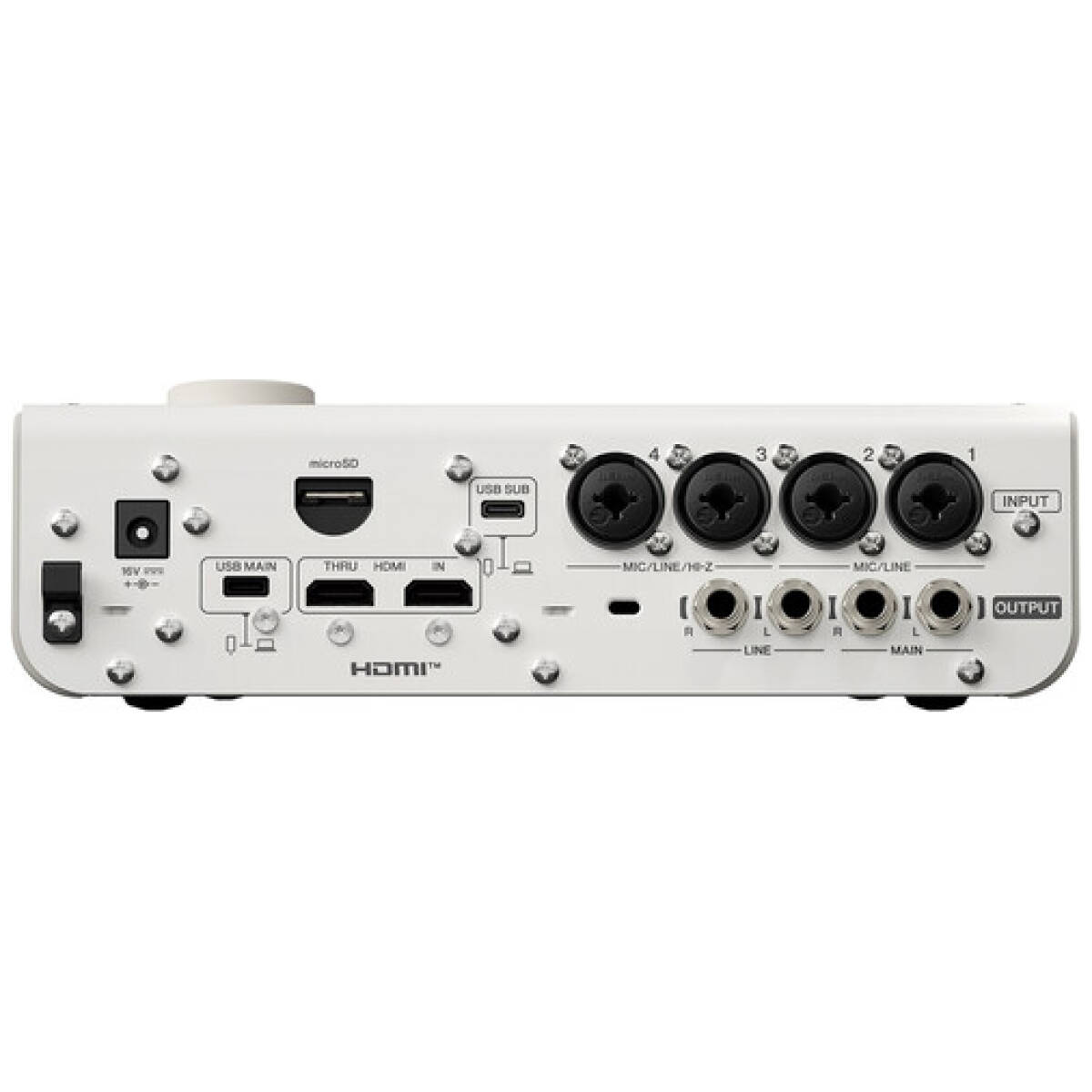 Yamaha URX44V 6x4 USB-C Audio/Video Interface (White) - Image 6