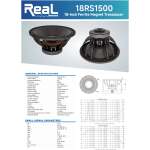 Real Sound 18RS1500 18" Loose Subwoofer Speaker - Image 4
