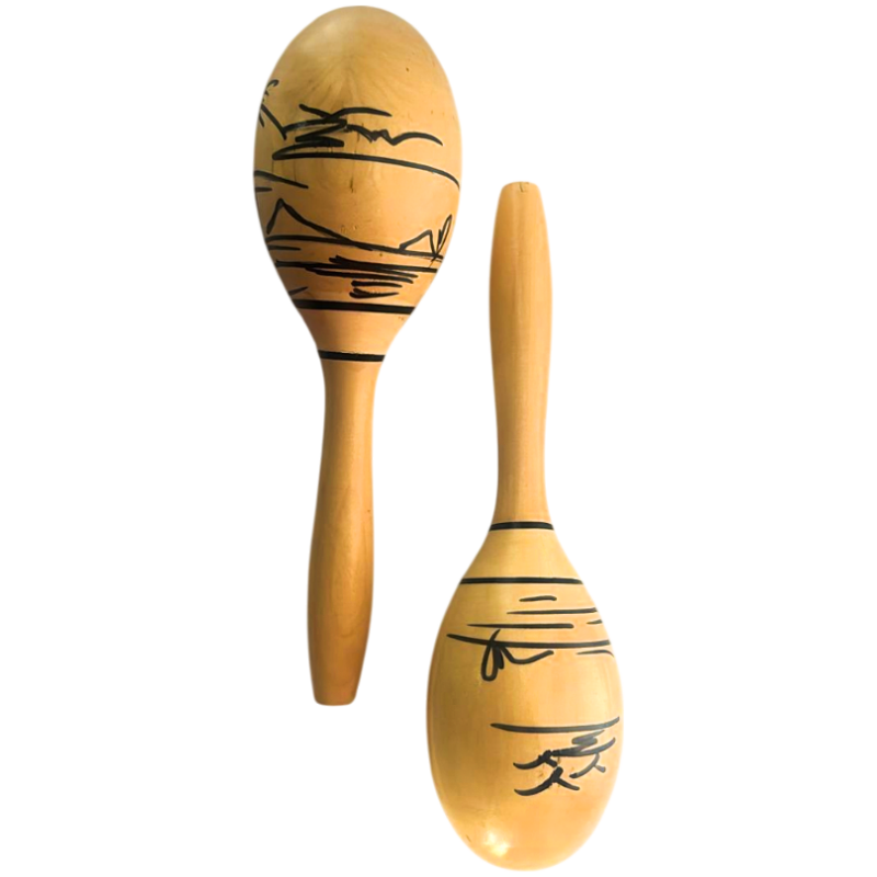 JD Percussion JD268 10" Paired Wooden Macaras