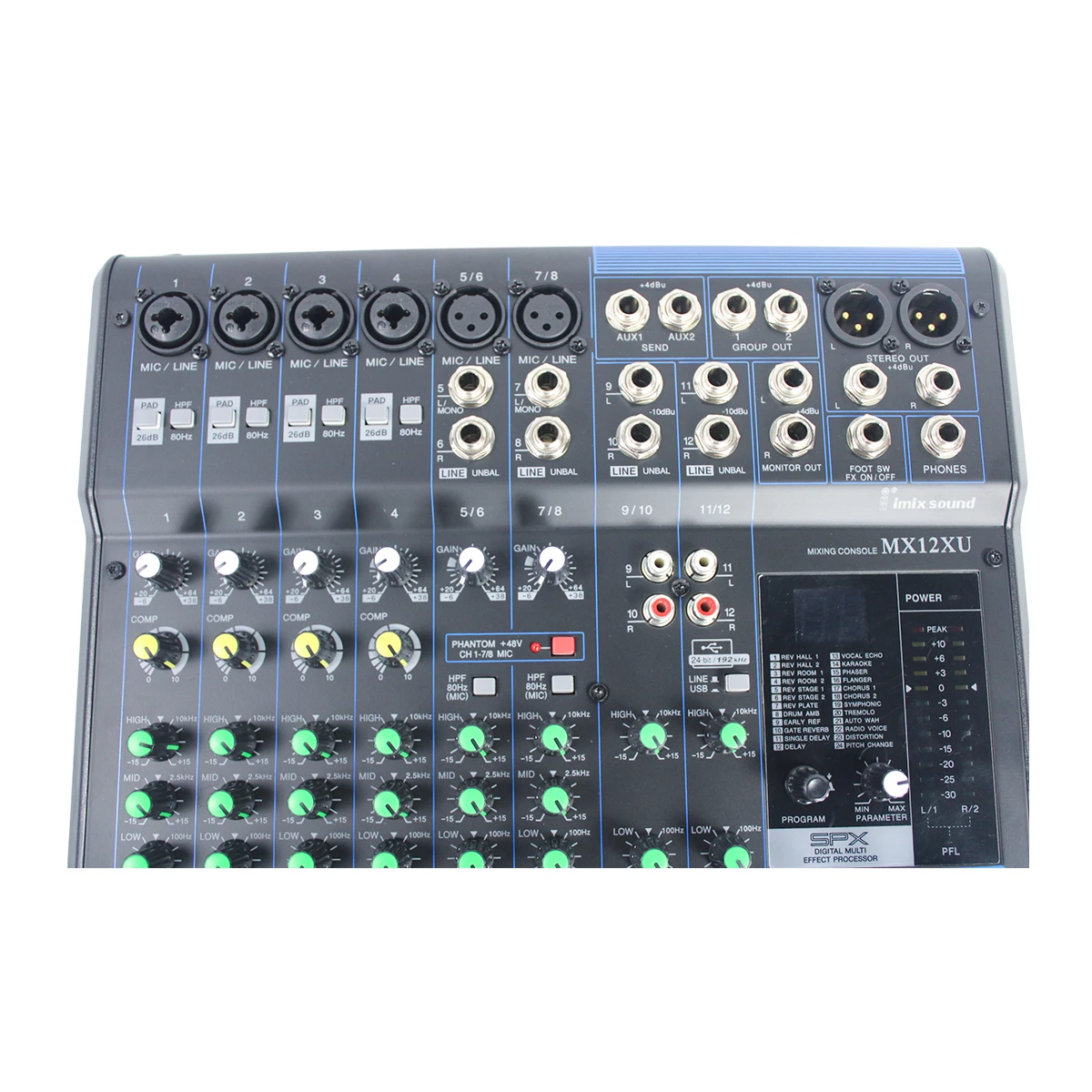 Imix MX12XU 12 Channel Analogue Mixer - A1 Sound