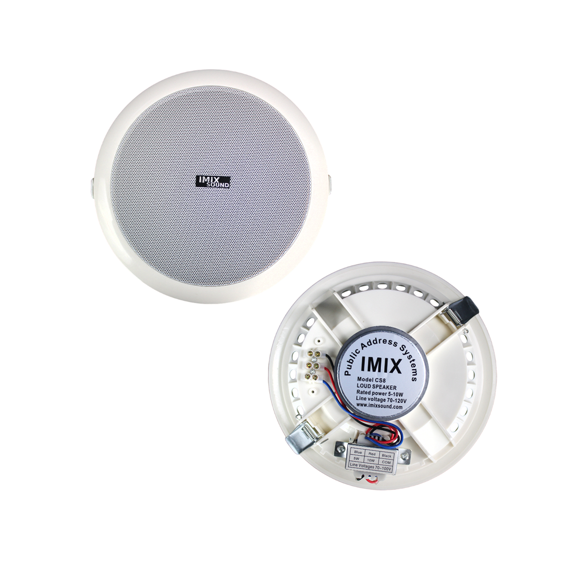 CS8-front.png Imix CS8 Ceiling Speaker for PA Systems - Image 1