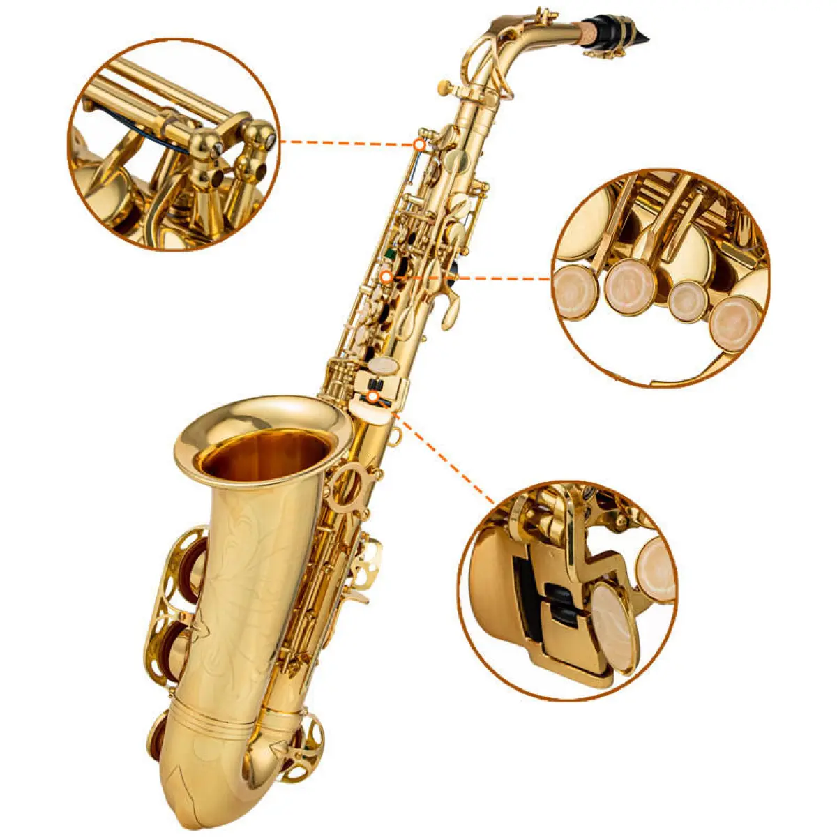 JinBao JBCS-280L Alto Saxophone - Image 5