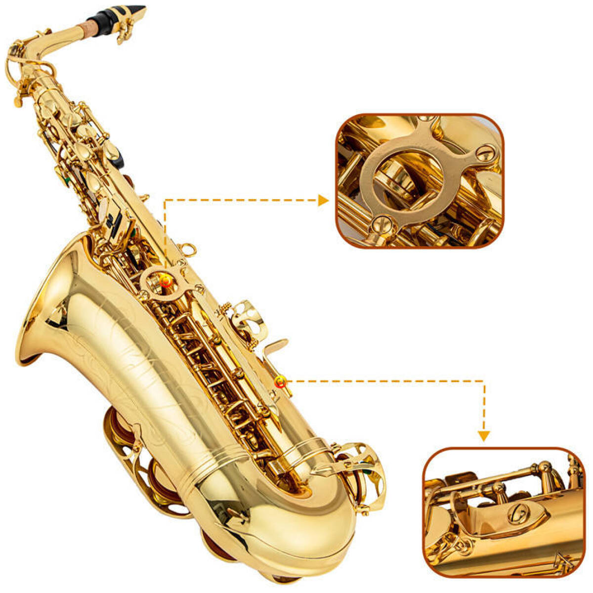 JinBao JBCS-280L Alto Saxophone - Image 3