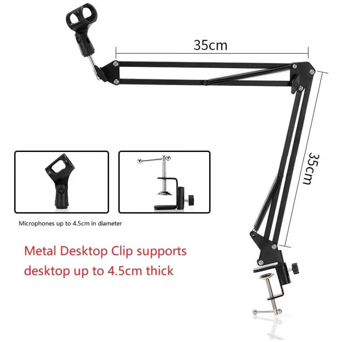 Imix MS-37 Professional Recording Microphone Stand - Image 4