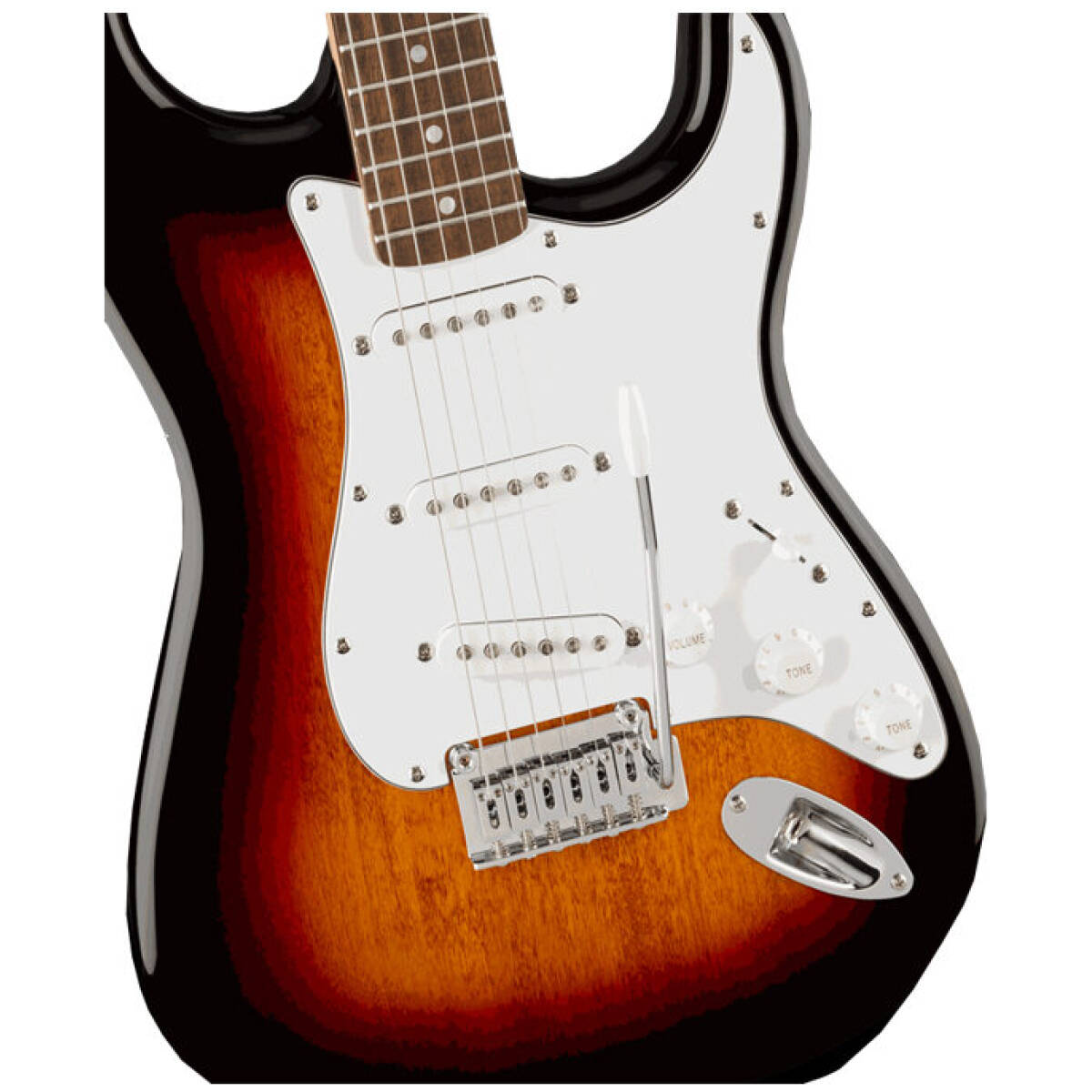 Barros Electric Guitar Strat Shape (Sunburst) - Image 3