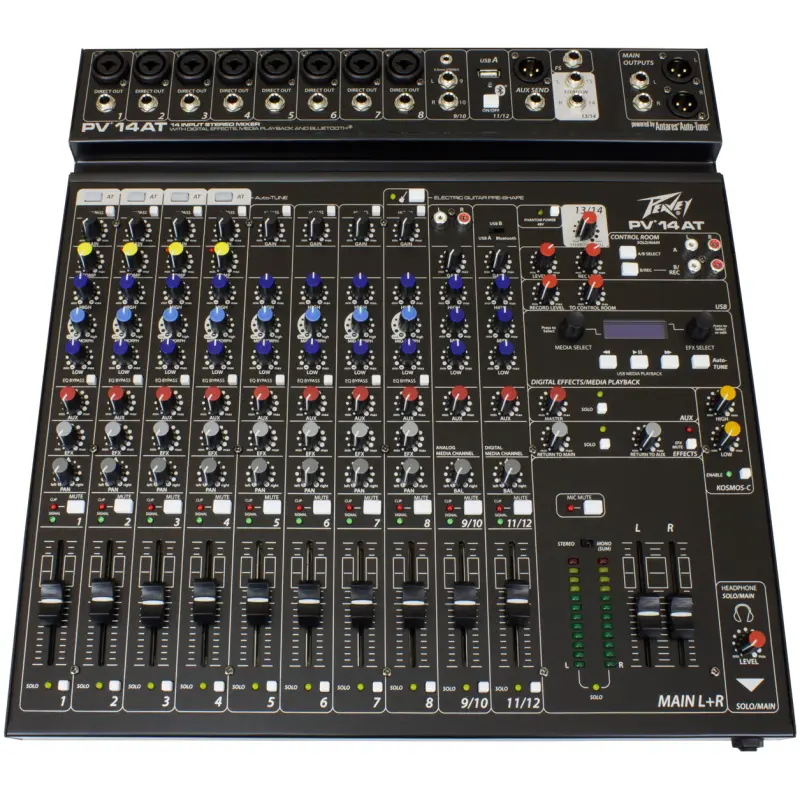 Peavey PV-14AT Auto Tune Mixer W/BT-USB-MP3