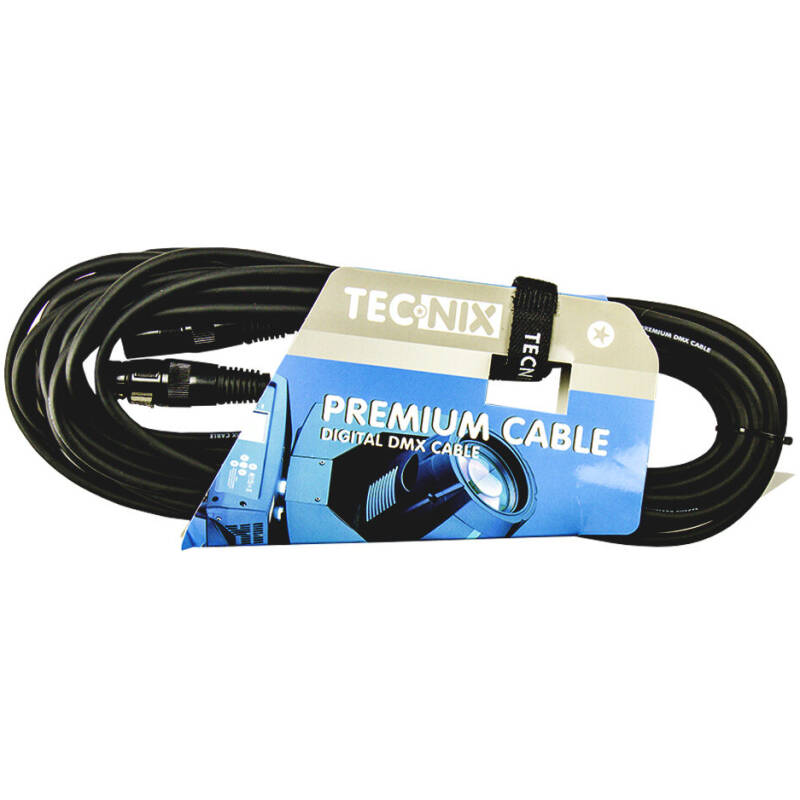 Tecnix 10 Meter Dmx Cable - Black