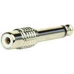 Tecnix 1/4'' Jack to RCA Female Silver Chassis Adaptor (Pair) - Image 2
