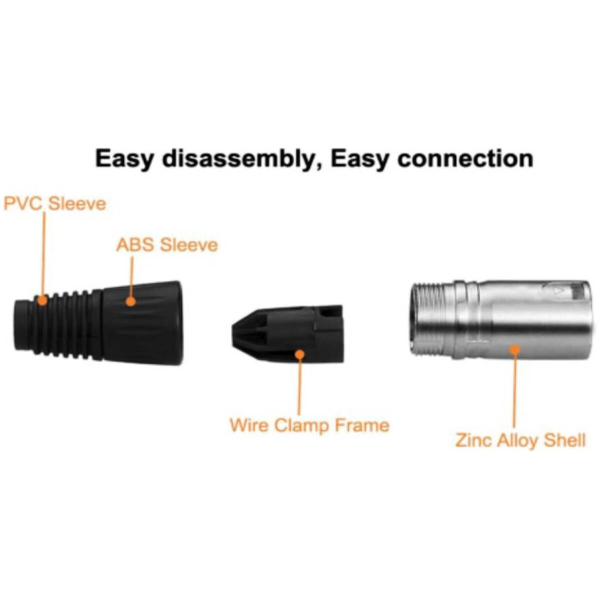 Tecnix Female 3-pin Xlr Connector China Neutrik Silver Chassis - Image 4